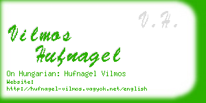 vilmos hufnagel business card